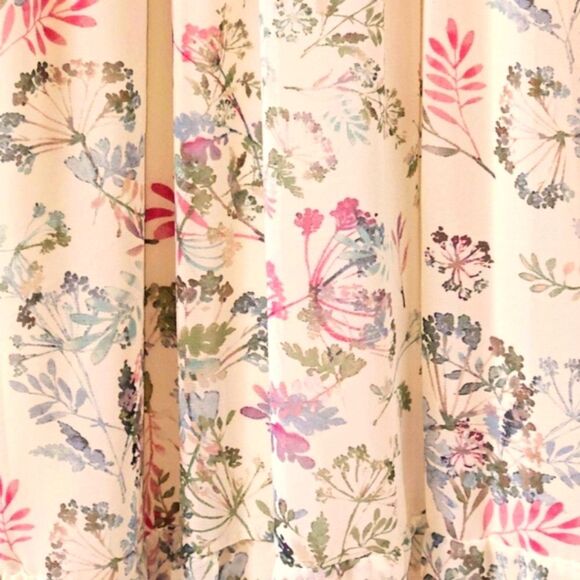 VINCE CAMUTO Plus Size Dandelion Floral Tiered Lined Maxi Skirt 1X - Picture 5 of 16